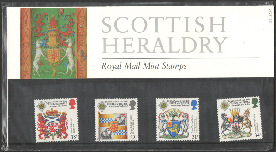 (image for) 1987 Order Of The Thistle Royal Mail Presentation Pack 182